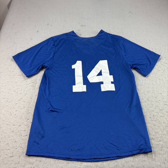 Chicago Cubs Nike Jersey Mens Small Blue One Button Baseball MLB - Picture 8 of 9